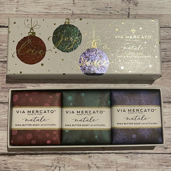 Enriched Shea Butter Moisture Soaps 3 pcs Made in Italy - Picture 8 of 8